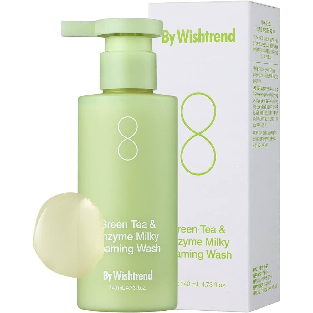 Пенка для умывания - By Wishtrend Green Tea & Enzyme Milky Foaming Wash фото 2