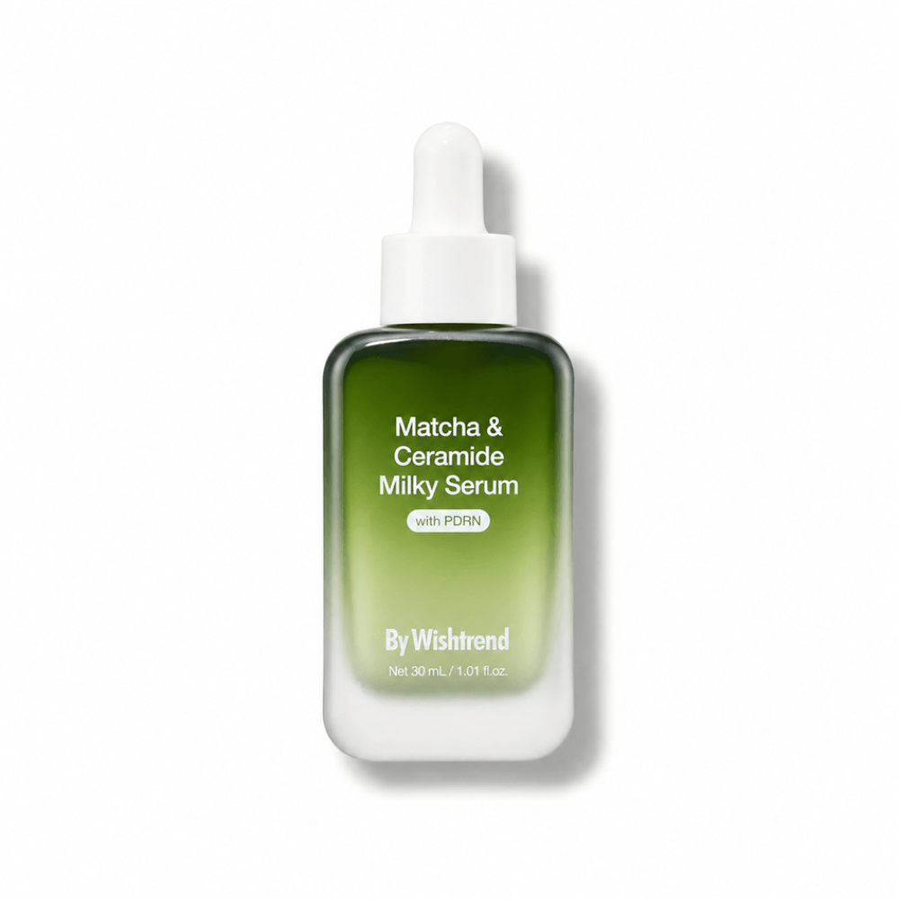 Сироватка з керамідами для шкіри обличчя - By Wishtrend Matcha & Ceramide Milky Serum фото