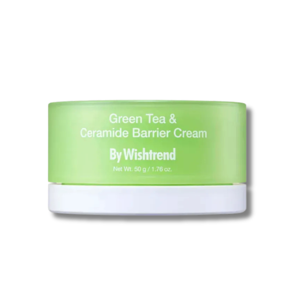 Восстанавливающий крем с зеленым чаем и церамидами - By Wishtrend Green Tea & Ceramide Barrier Cream фото