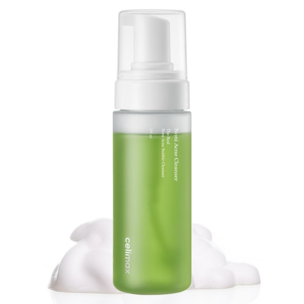 М'яка очищувальна пінка на основі ноні - Celimax Noni Acne Bubble Cleanser фото 4