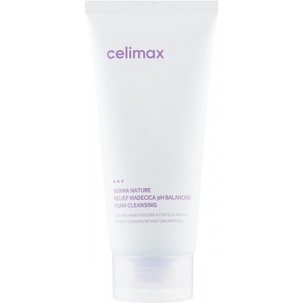 Нежная пенка для лица - Celimax Relief Madecica Ph Balancing Foam Cleansing фото 2