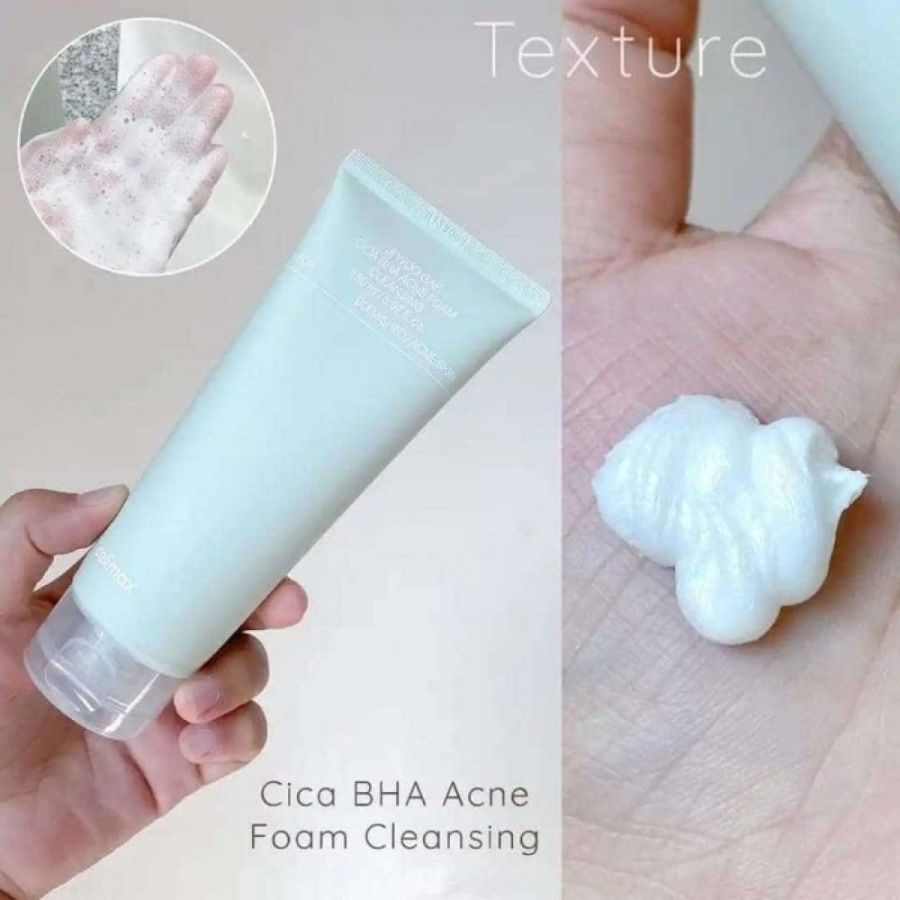 Очищающая пенка для проблемной кожи - Celimax Ji Woo Gae Cica BHA Acne Foam Cleansing фото 2