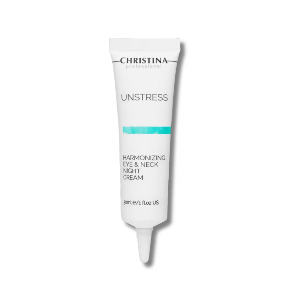 Гармонізуючий нічний крем для шкіри навколо очей і шиї - Christina Unstress Harmonizing Night Cream For Eye And Neck  - Фото 1