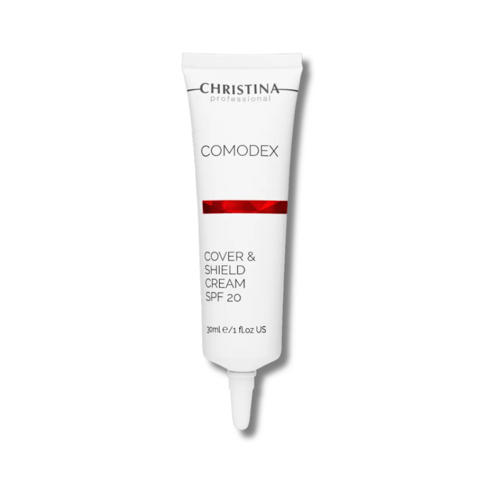 Захисний крем для обличчя з тонуючим ефектом - Christina Comodex Cover and Shield Cream SPF20  - Фото 1