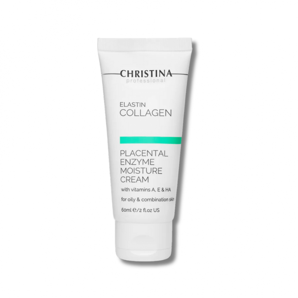 Зволожуючий крем з плацентою та ензимами - Christina Elastin Collagen  Placental Enzyme Moisture Cream