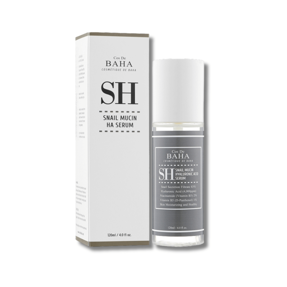 Сыворотка для лица с муцином улитки и ниацинамидом - Cos De Baha SH Snail Mucin Power Serum with Niacinamide 2% - Фото 1