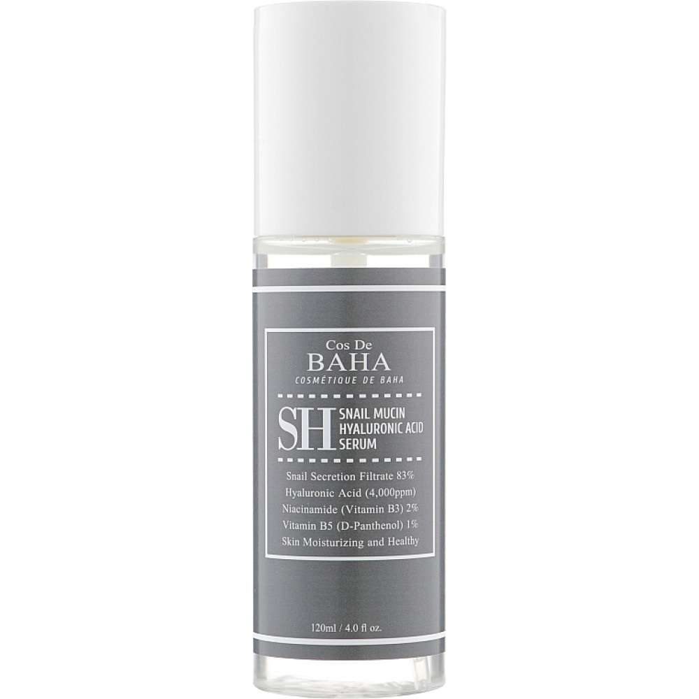 Сироватка для обличчя з муцином равлики та ніацинамідом - Cos De Baha SH Snail Mucin Power Serum with Niacinamide 2% фото 2