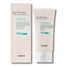 Увлажняющий санблок с алоэ, визуально корректирующий тон кожи SPF50+/PA++++ - Cosrx Aloe 54.2 Aqua Tone-Up Sunscreen SPF50+/PA++++