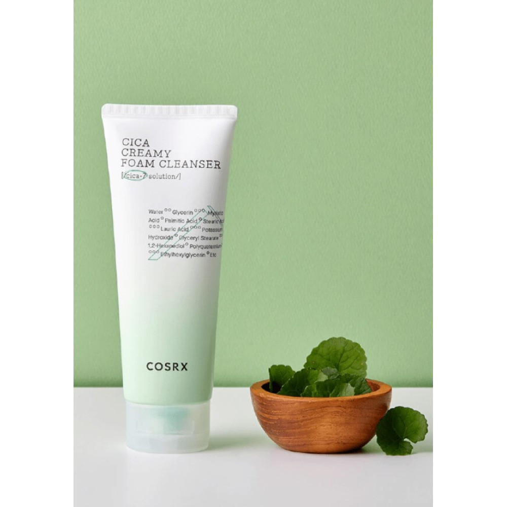 Ніжна пінка для очищення - Cosrx Cica Creamy Foam Cleanser фото 5