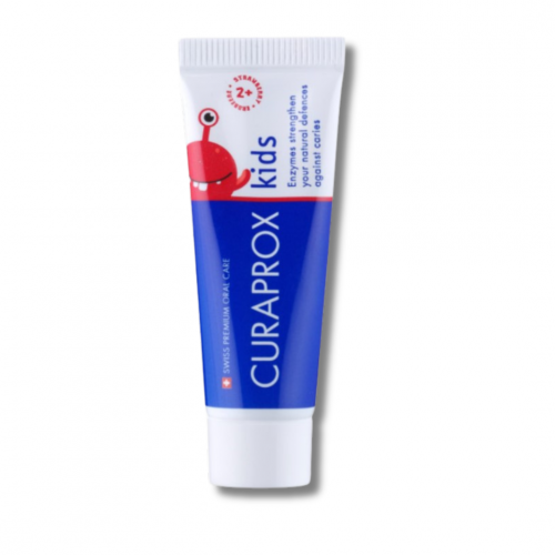 Детская паста со вкусом клубники, с фтором - Curaprox TPkids950S фото