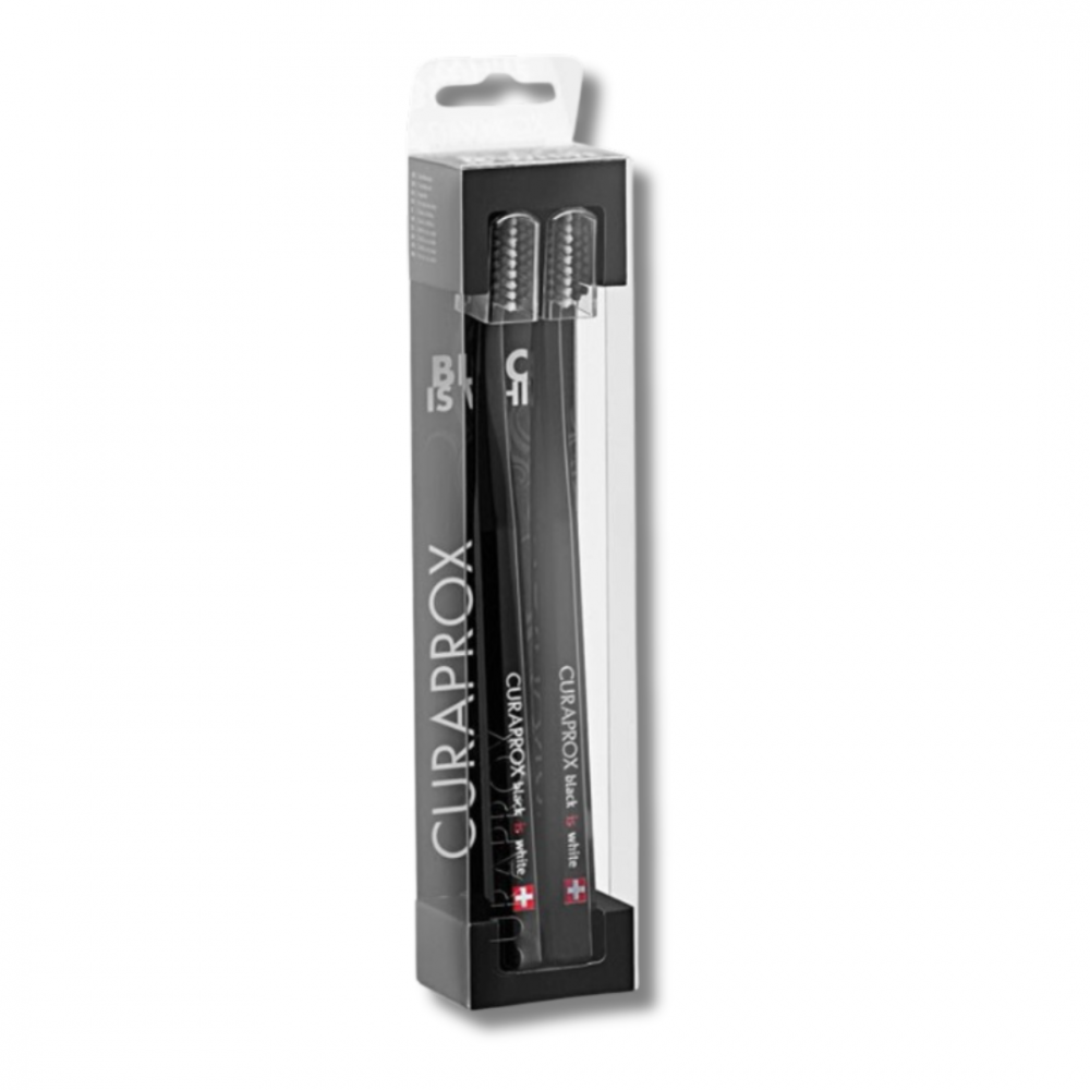 Набір зубних щіток - Curaprox CS 5460/2 Duo Black - Фото 1