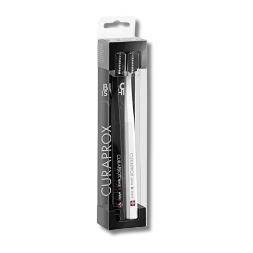 Набір зубних щіток - Curaprox CS 5460/2 White/Black фото