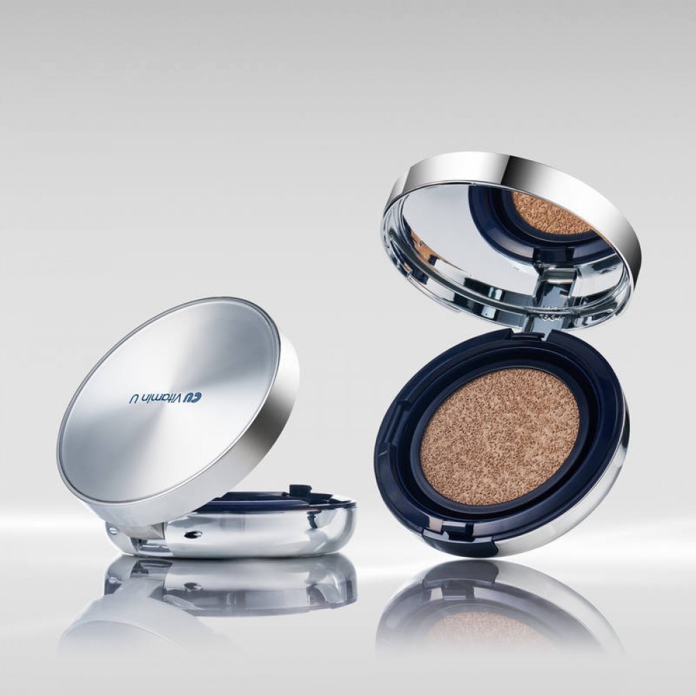 Кушон с полинуклеотидами и витамином U - Cuskin Vitamin U Coverfit Cushion Pact SPF 50+ PA++++ фото 3
