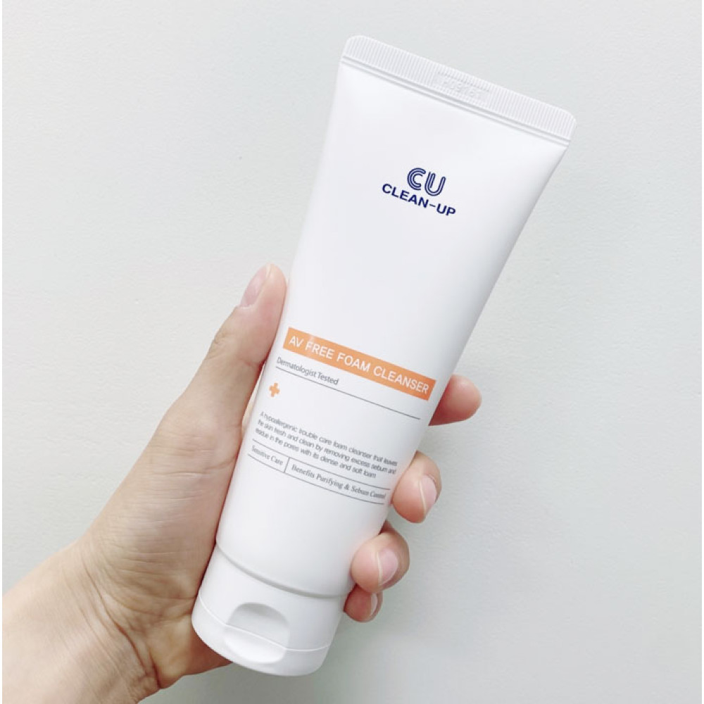 Пенка для умывания - Cuskin Clean-Up AV Free Clean Foam Cleanser фото 3