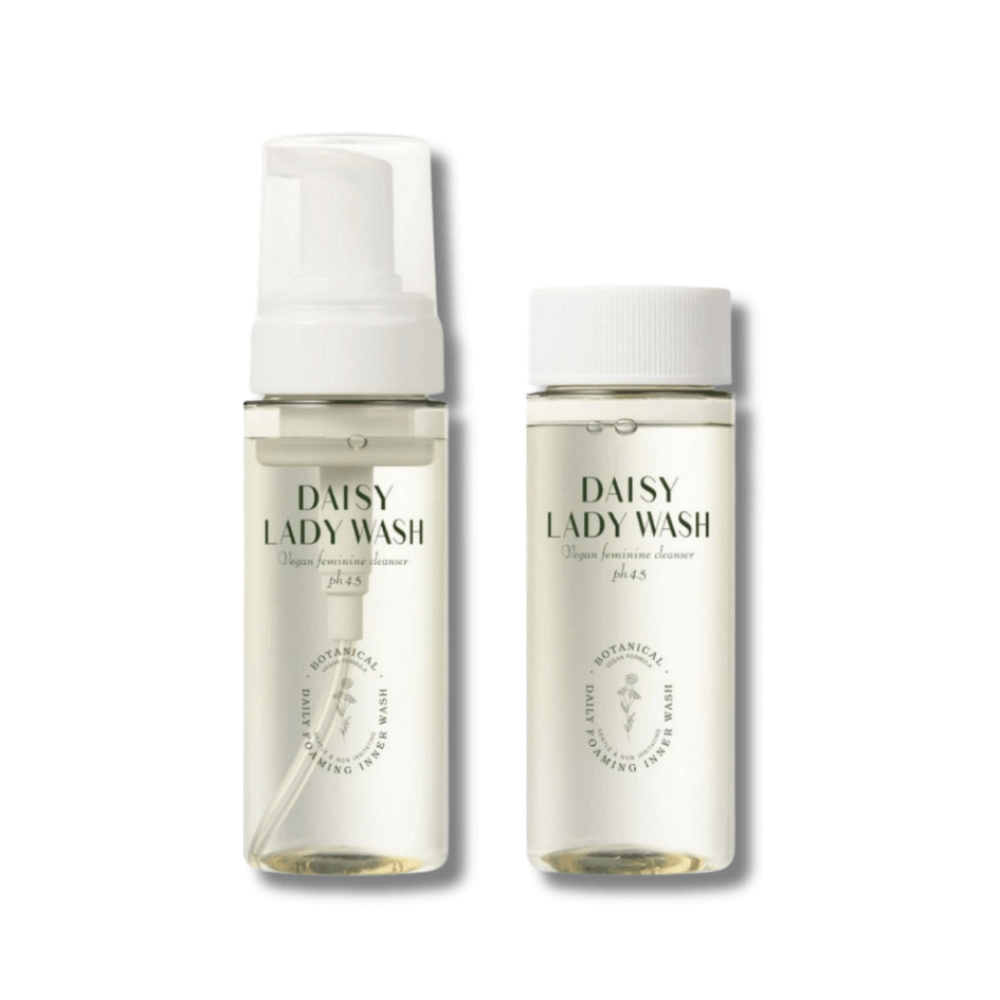 Веганская пенка для интимной гигиены с запасным блоком - CUskin DR.Solution Daisy Lady Wash 150 мл+150 мл - Фото 1