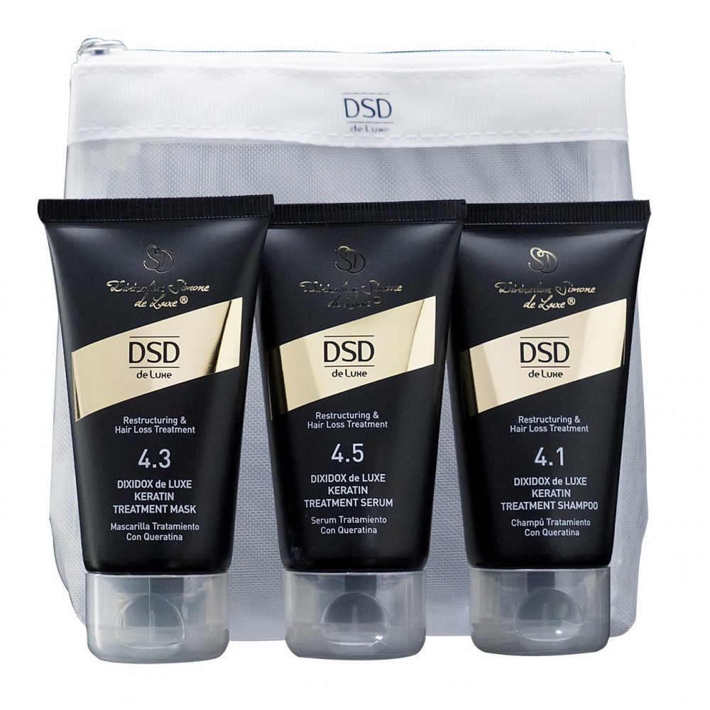Тревел-набор для восстановления волос - DSD de Luxe Restructuring and Hair Loss Treatment Travel Set - Фото 1