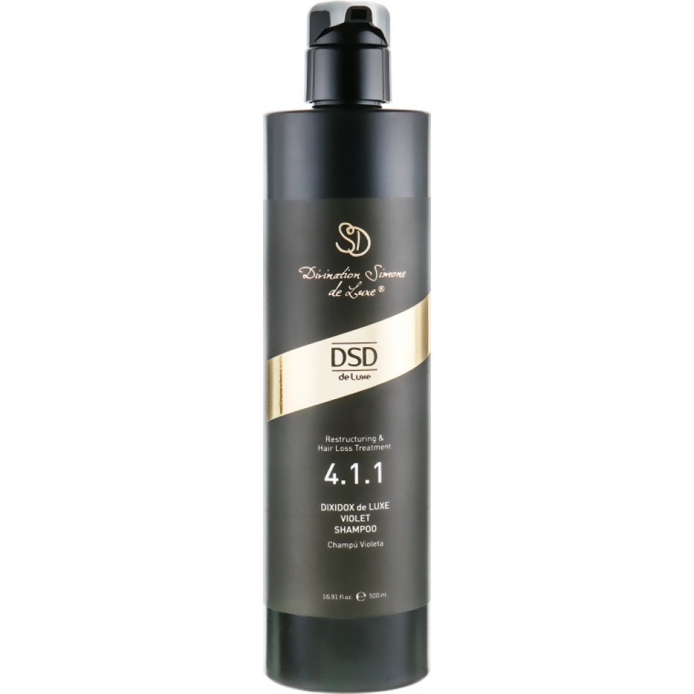 Тонирующий шампунь для светлых волос - DSD de Luxe Restructuring & Hair Loss Treatment 4.1.1 Violet Shampoo - Фото 1
