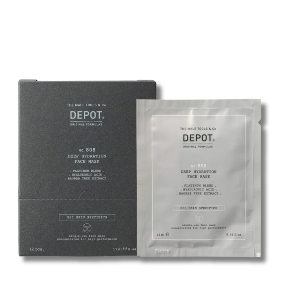 Зволожувальна й відновлювальна маска для обличчя й шиї - Depot No.808 Deep Hydration Face Mask - Фото 1