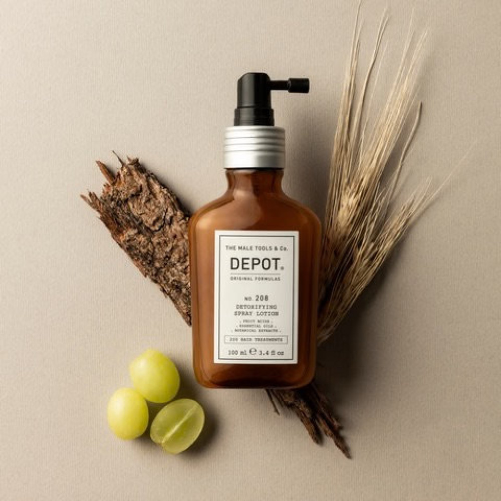 Спрей-лосьйон для шкіри голови - Depot 208 Detoxifying Spray Lotion  фото 3