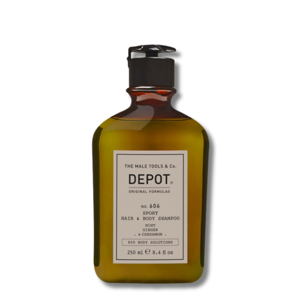 Освіжаючий шампунь для волосся та тіла - Depot Body Solutions 606 Sport Hair & Body Shampoo - Фото 1