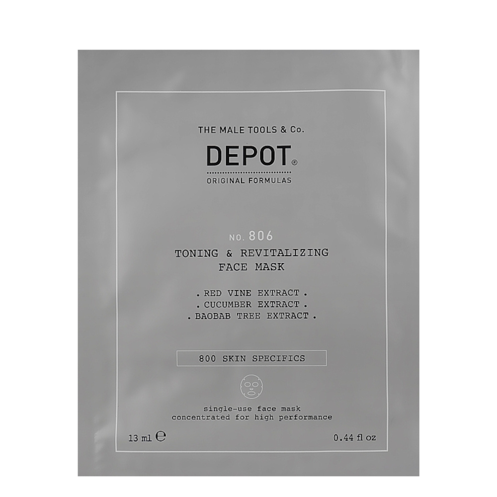 Маска тонізувальна для обличчя й шиї - Depot No 806 Toning & Revitalizing Face Mask фото 2