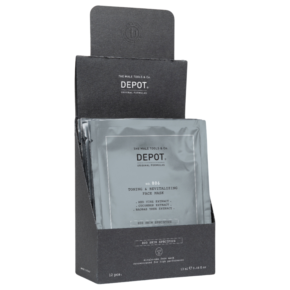 Маска тонізувальна для обличчя й шиї - Depot No 806 Toning & Revitalizing Face Mask фото 3