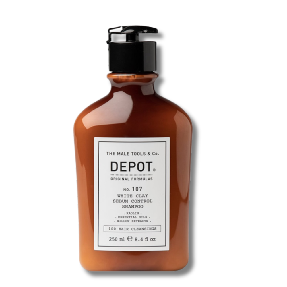 Нормалізувальний шампунь для волосся - Depot 107 White Clay Sebum Control Shampoo - Фото 1
