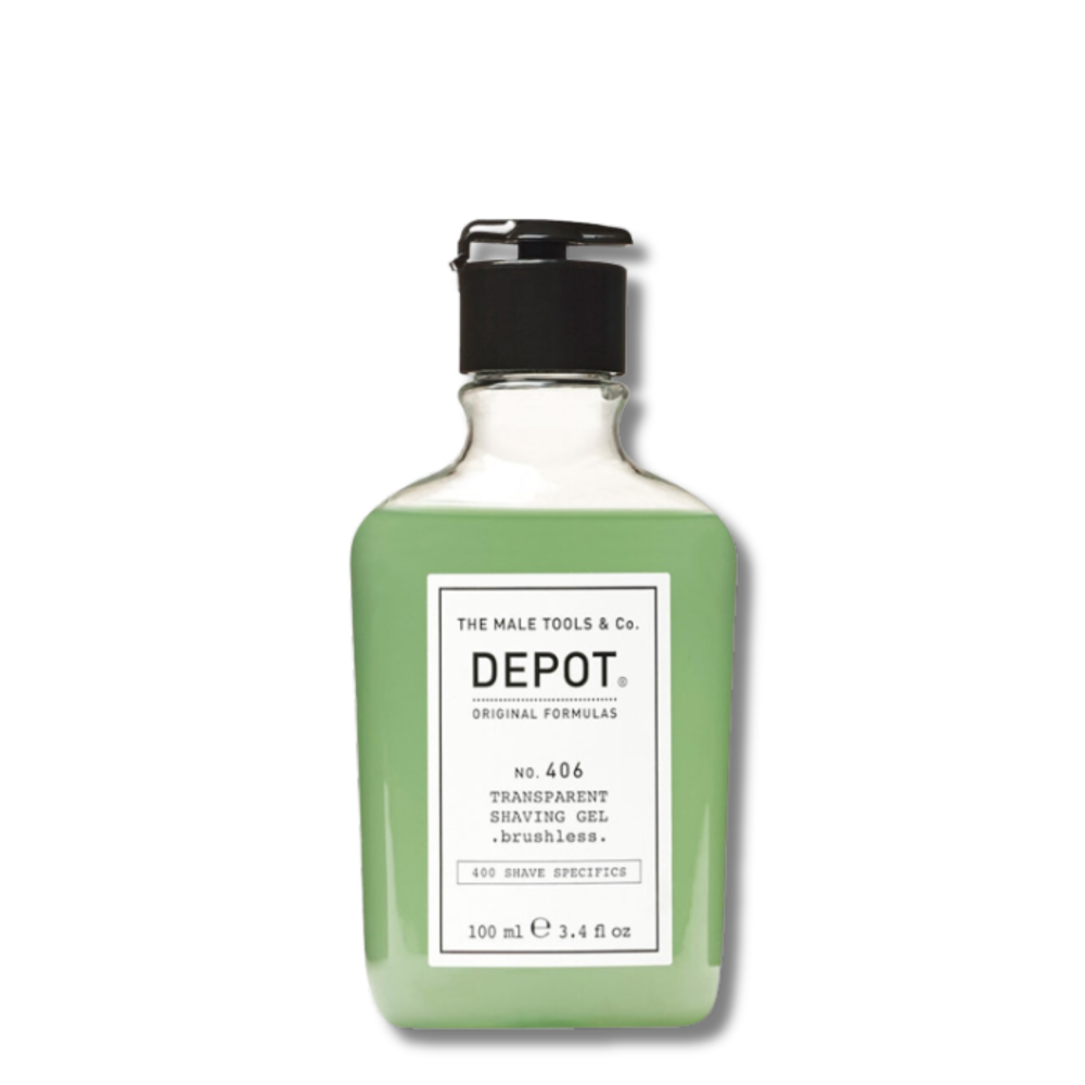Прозорий гель для гоління - Depot No. 406 Transparent Shaving Gel - Фото 1
