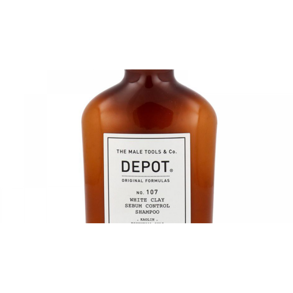 Нормалізувальний шампунь для волосся - Depot 107 White Clay Sebum Control Shampoo фото 2