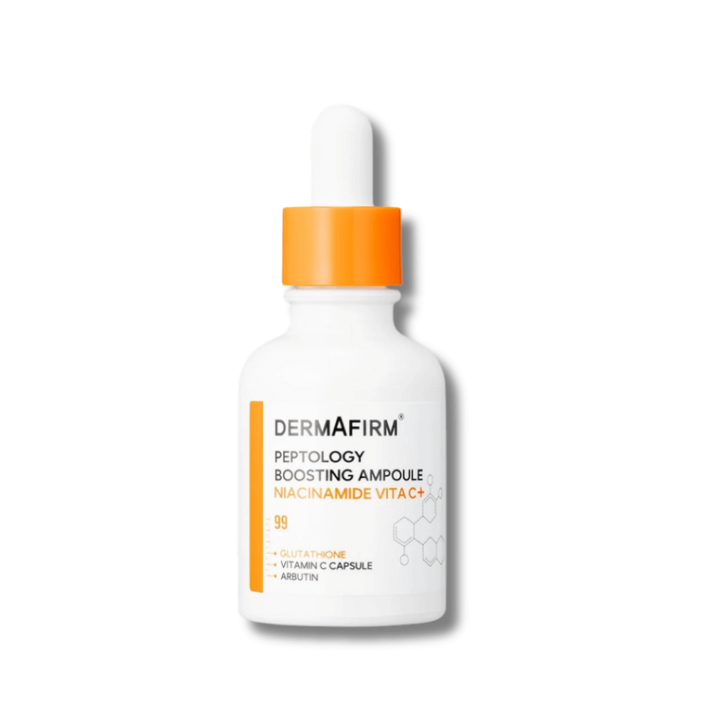Сироватка-бустер з ніацинамідом та вітаміном C - DermAfirm Peptology Boosting Ampoule Niacinamide Vita C+ - Фото 1
