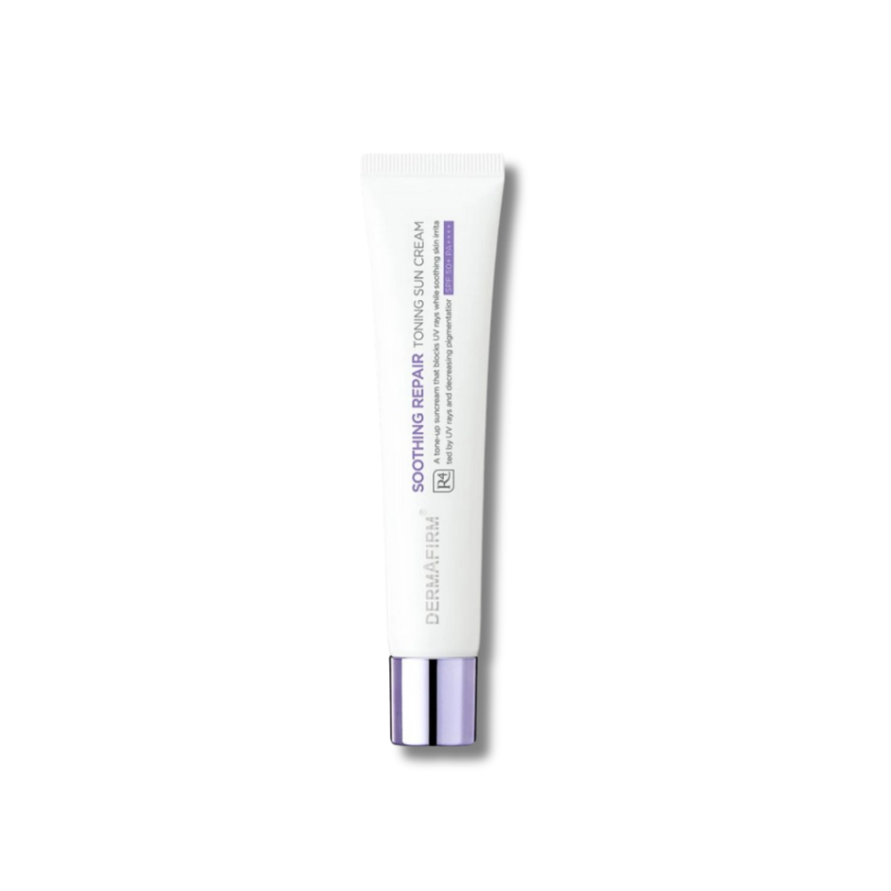 Тонизирующий солнцезащитный крем - DermAfirm Soothing Repair Toning Sun Cream R4 SPF50+ PA++++ - Фото 1