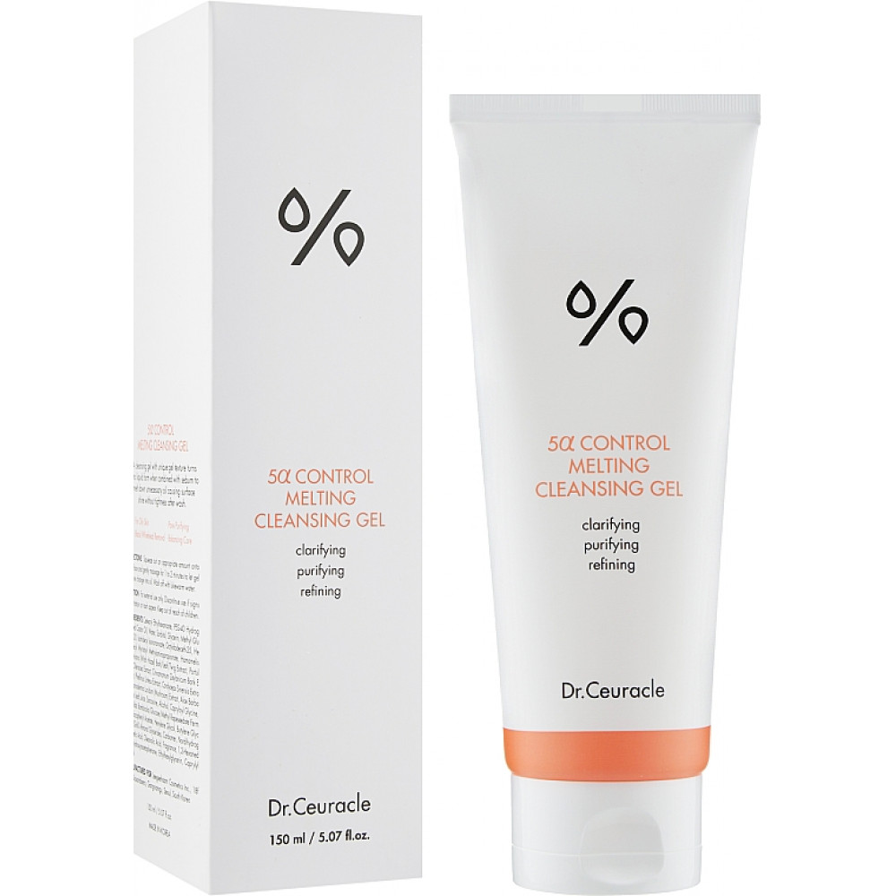 Очищаючий гель для проблемної шкіри "5-альфа контроль" - Dr.Ceuracle 5α Control Melting Cleansing Gel  - Фото 1