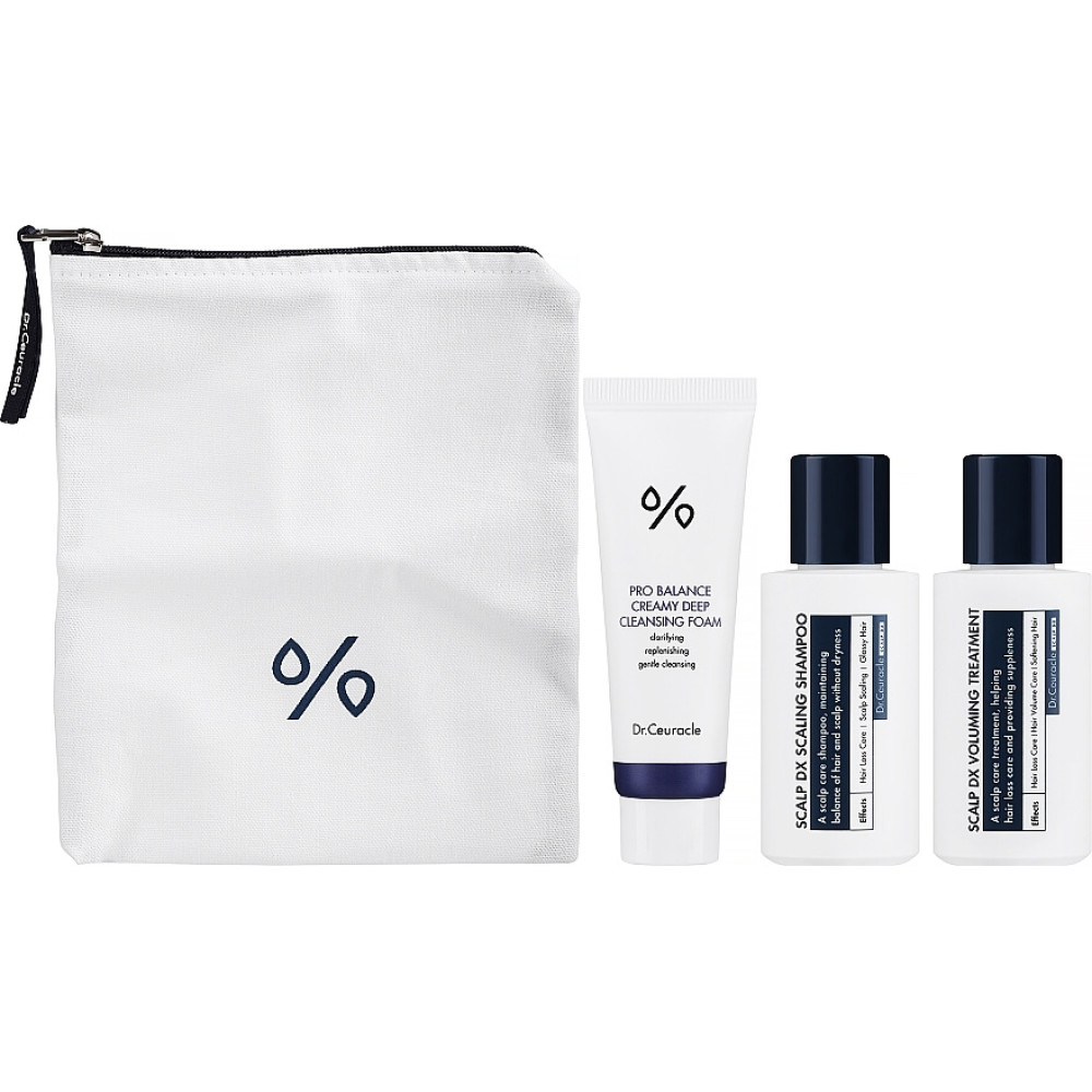 Набір мініатюр засобів для очищення обличчя та волосся  - Dr. Ceuracle Travel Cleansing Kit  фото 3