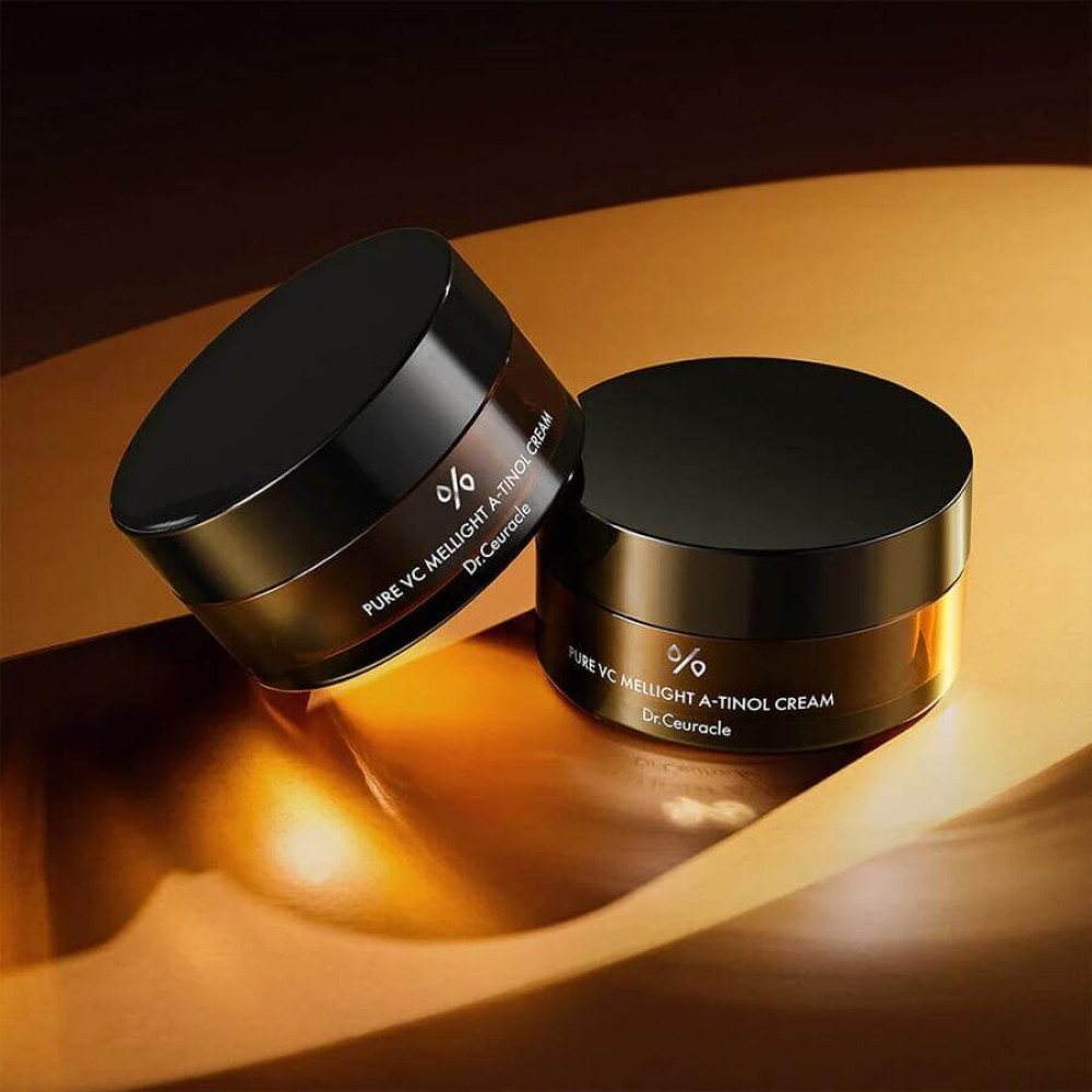Подвійний крем з вітаміном С, ретинолом і керамідами - Dr.Ceuracle Pure VC Mellight A-Tinol Cream фото 4