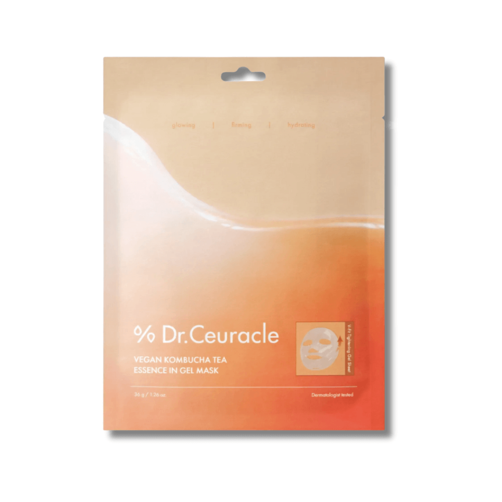 Веганська гідрогелева маска з екстрактом комбучі - Dr.Ceuracle Vegan Kombucha Tea Essence in Gel Mask - Фото 1
