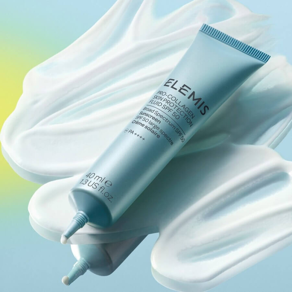 Cонцезахисний крем-флюїд Про-Колаген SPF50 - Elemis Pro-Collagen Skin Protection Fluid SPF50 фото 4