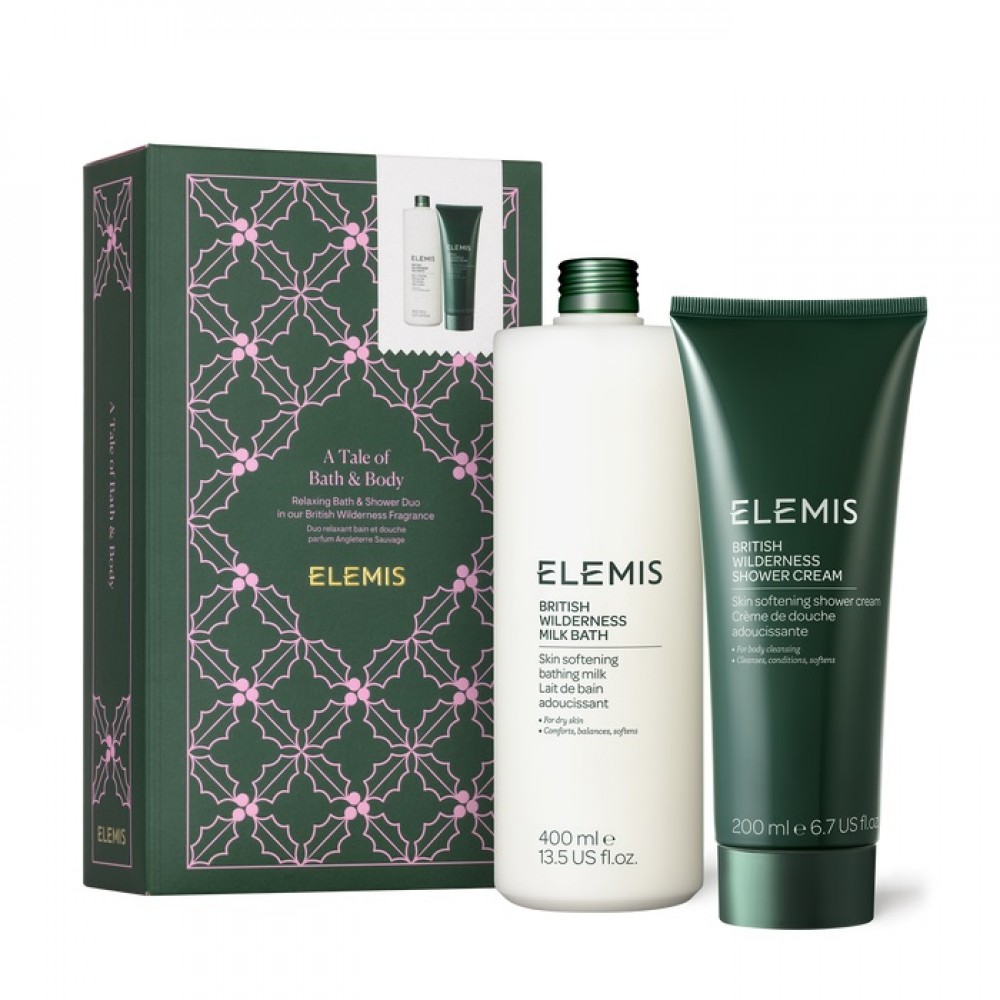 Расслабляющий дуэт для ванны и душа Дикая природа Британии - Elemis А Tale of Bath & Body British Wilderness Gift Set - Фото 1