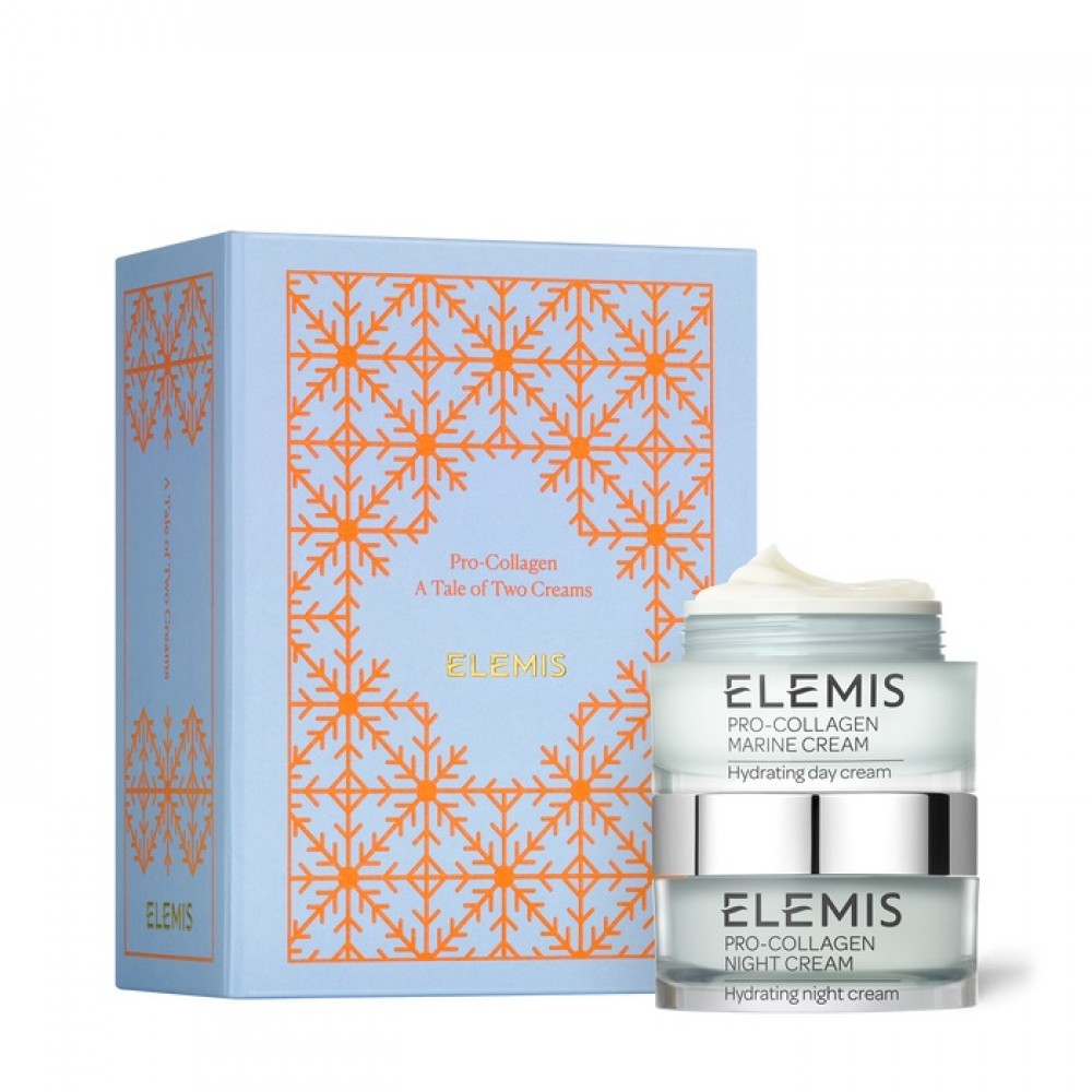 Сказочный Дуэт Увлажнение кожи днем и ночью - Elemis Pro-Collagen A Tale of Two Creams Gift Set - Фото 1