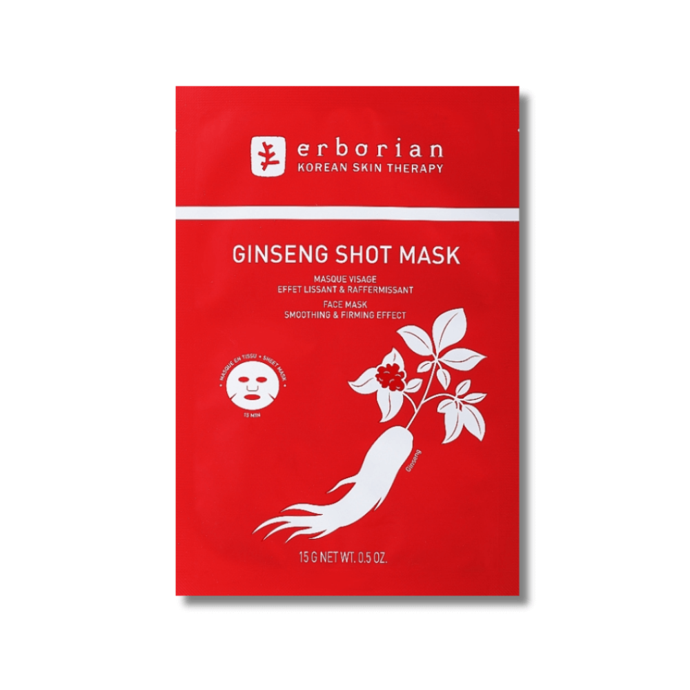 Восстанавливающая тканевая маска для лица "Женьшень" - Erborian Ginseng Infusion Mask - Фото 1