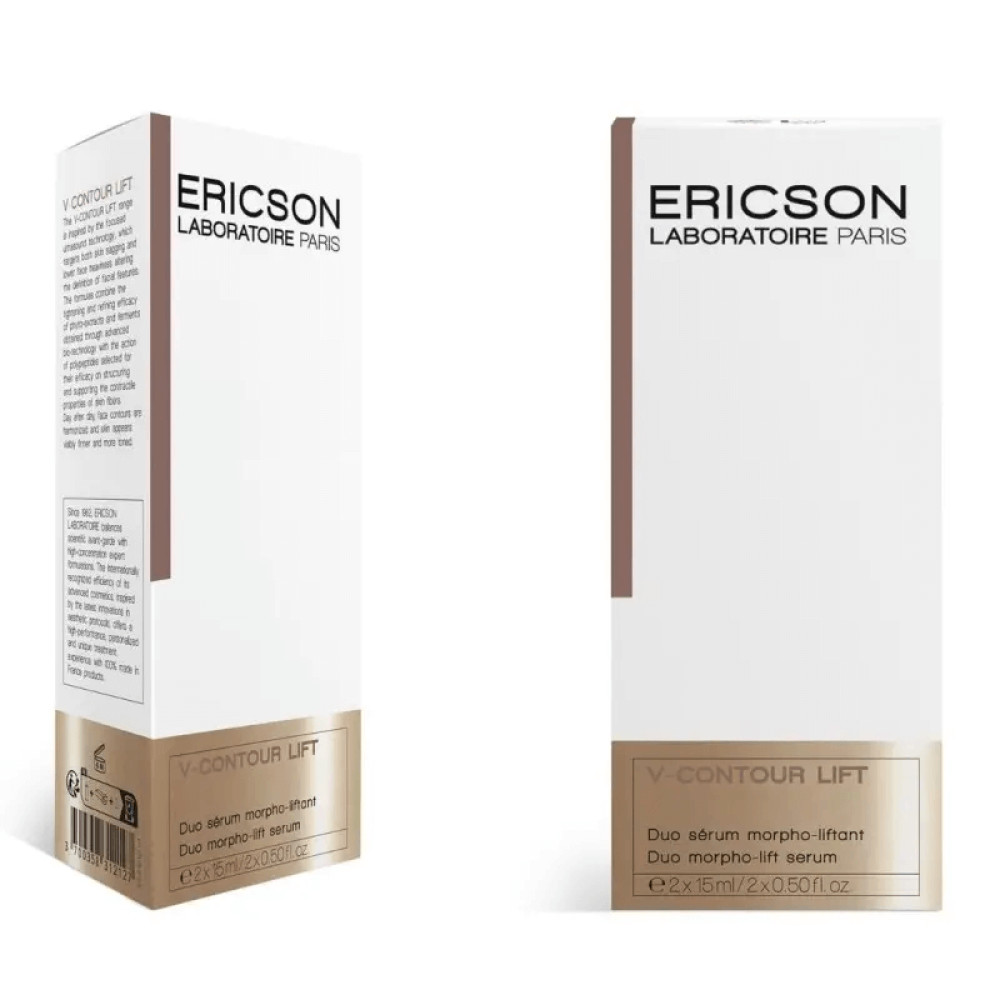 Двофазна сироватка для удосконалення контурів обличчя - Ericson Laboratoire V-Contour Lift Duo Morpho-Lifting Serum фото 2