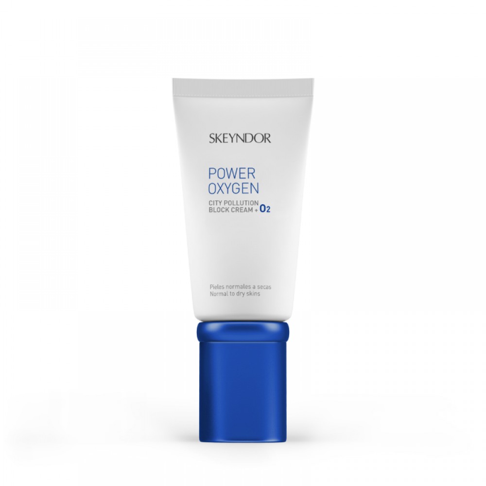 Кислородный детокс крем для сухой и нормальной кожи - Skeyndor Power Oxygen City Pollution Block Cream + O2 - Фото 1