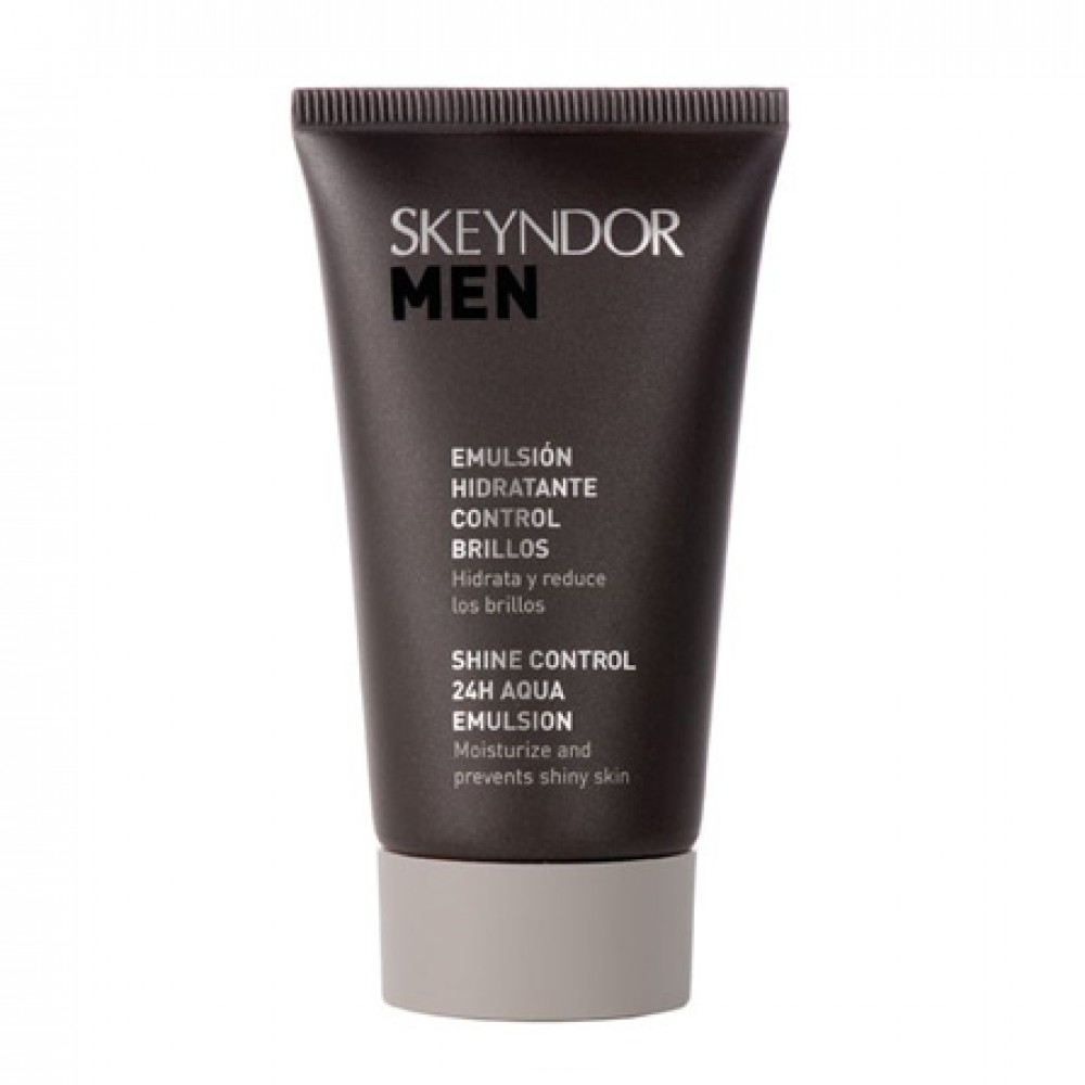 Увлажняющая эмульсия "Контроль блеска 24 часа" - Skeyndor Men Shine Control 24H Aqua Emulsion - Фото 1