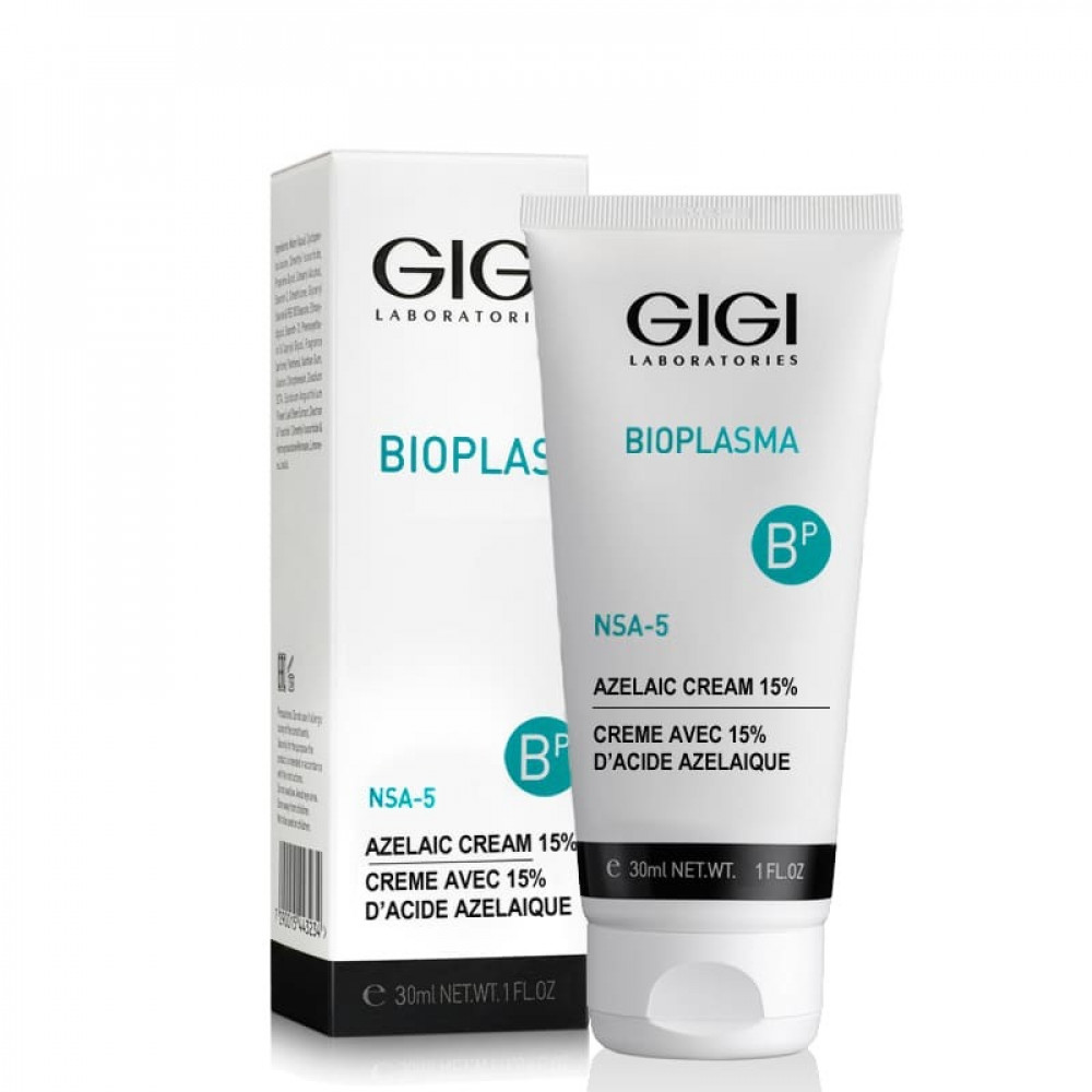 Крем з 15% азелаїновою кислотою для жирної та проблемної шкіри - GIGI Bioplasma 15% Azelaic Cream  - Фото 1