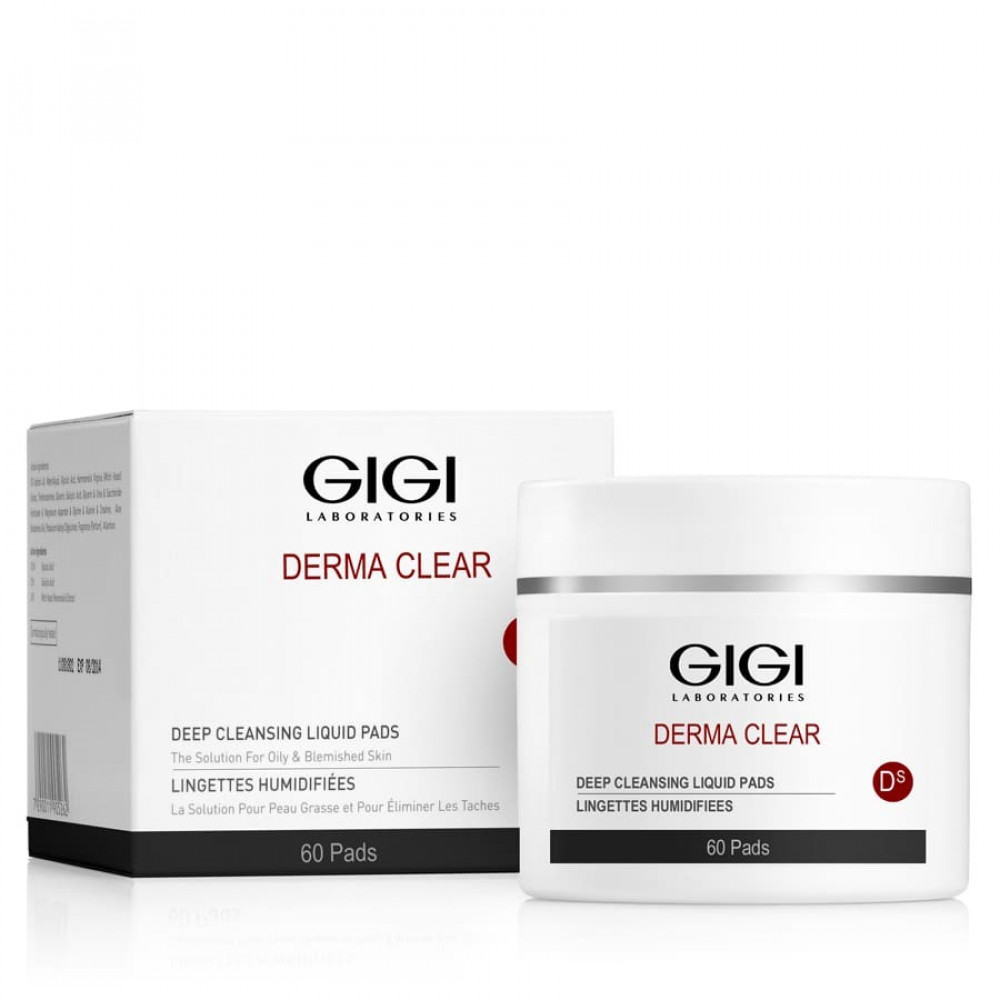 Вологі спонжі для пілінгу - GIGI Derma Clear Deep Cleansing Liquid Pads - Фото 1