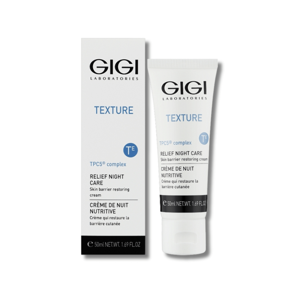 Поживний нічний крем для обличчя - GiGi Texture Relief Night Care - Фото 1