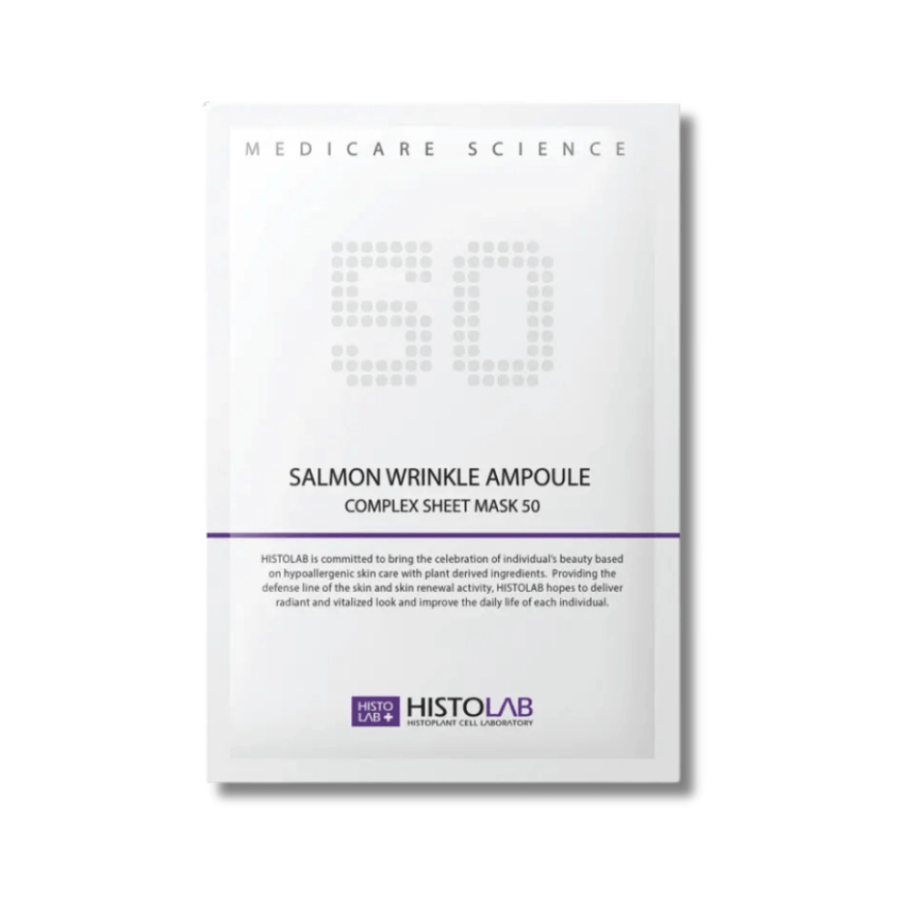 Маска против морщин - Histolab Salmon Wrinkle Ampoule Complex Sheet Mask 50 - Фото 1