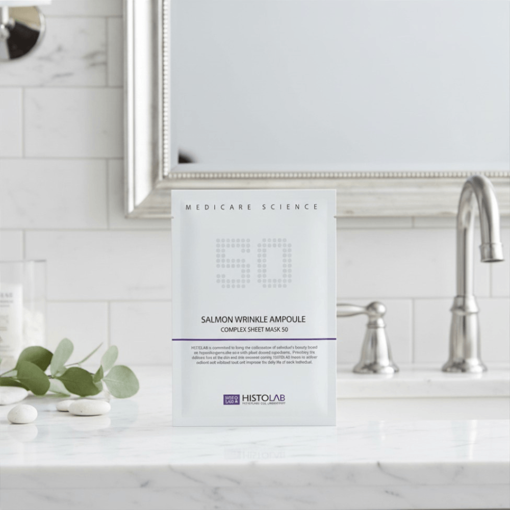 Маска проти зморшок - Histolab Salmon Wrinkle Ampoule Complex Sheet Mask 50 фото 3