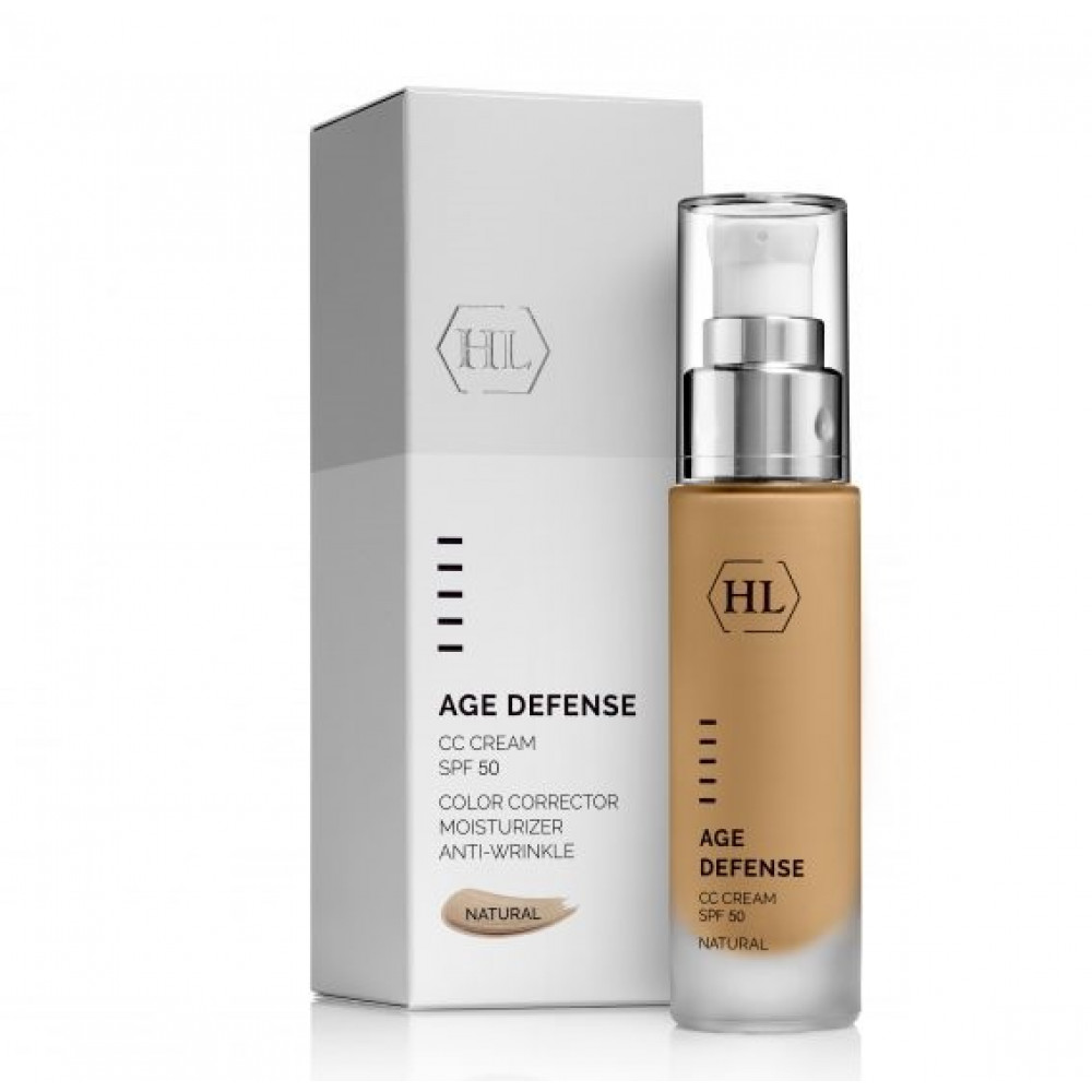 СС Крем для обличчя - Holy Land Cosmetics Age Defense CC Cream SPF50 Natural - Фото 1