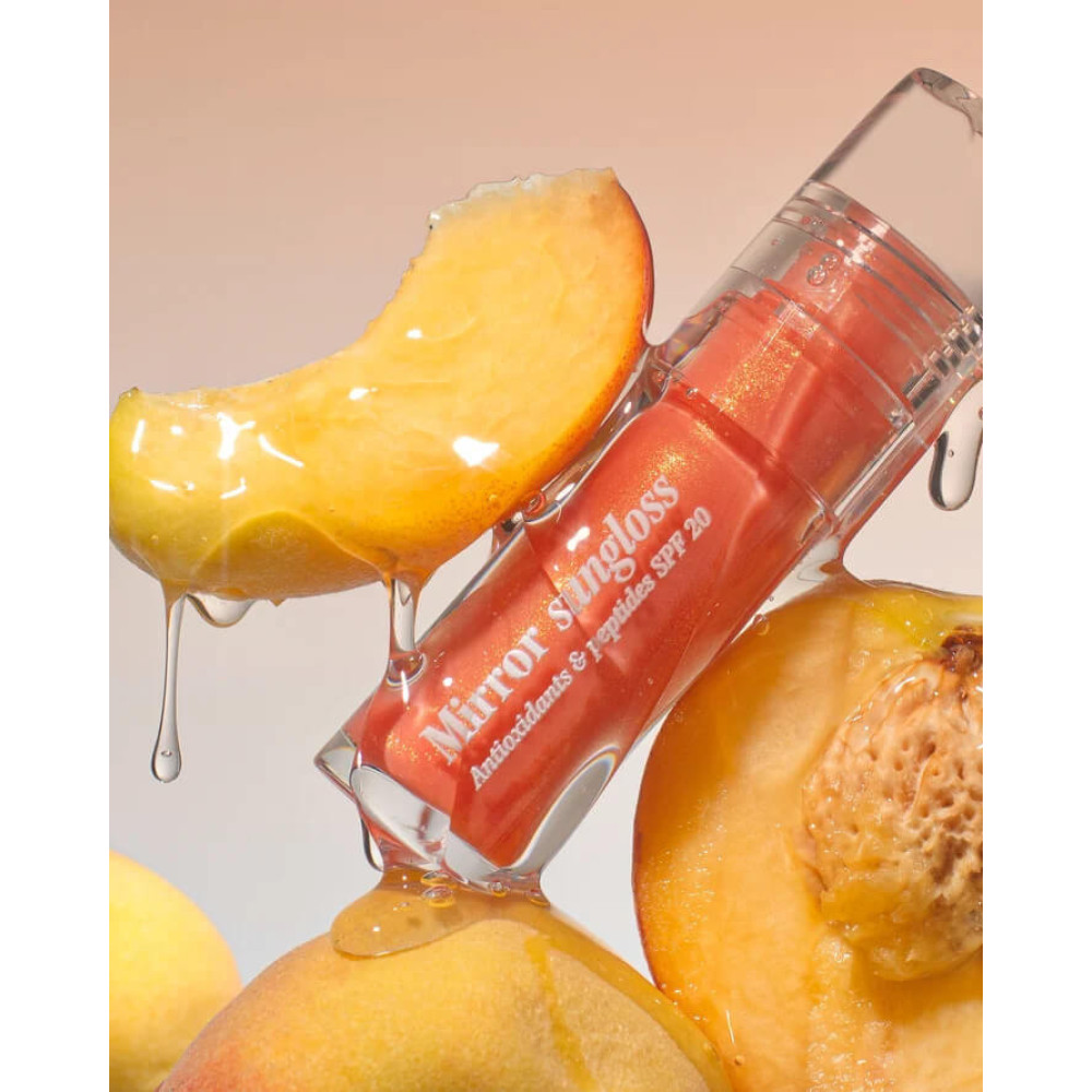 Блеск для губ - Hugs Mirror Sungloss Antioxidants & Peptides Sparkling Bellini SPF 20+ PA++ фото 4