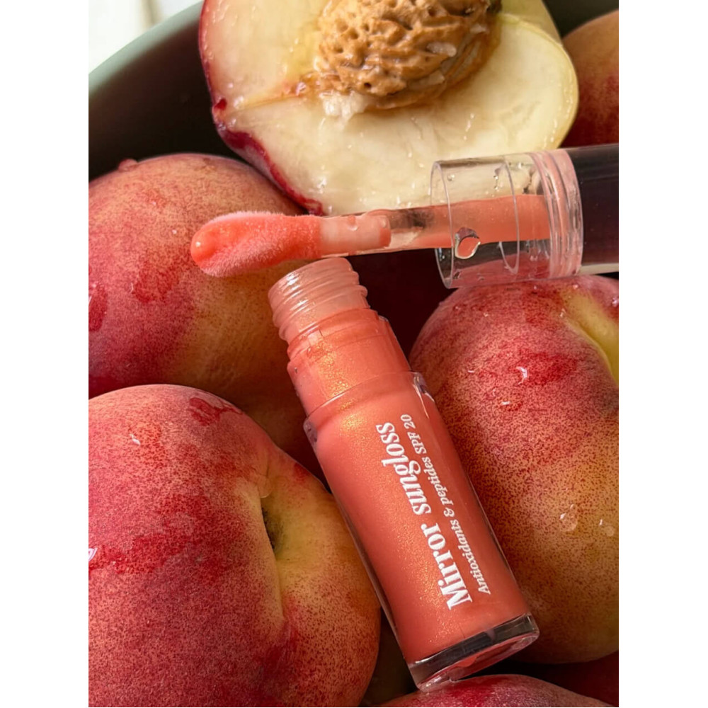 Блеск для губ - Hugs Mirror Sungloss Antioxidants & Peptides Sparkling Bellini SPF 20+ PA++ фото 3